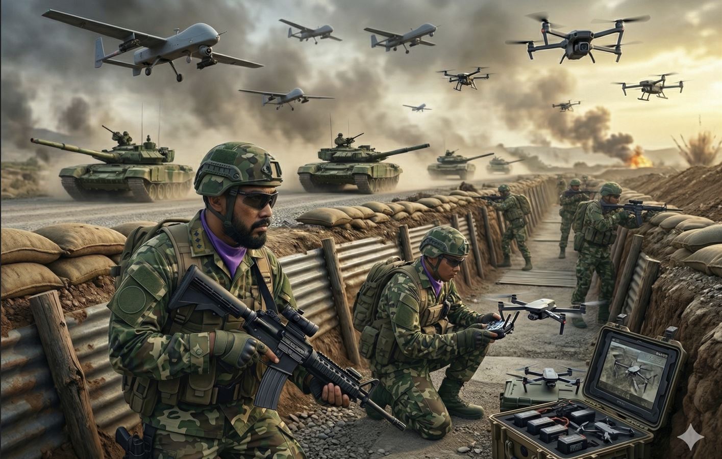 Perang Parit 2.0: Mengapa Tank Ratusan Miliar Tak Berkutik di Hadapan Drone Rp7 Juta?